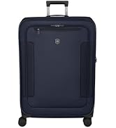Victorinox Werks Traveler 7.0, Large Case, 8-Wheel Softside Expandable Travel Case, Navy Blue