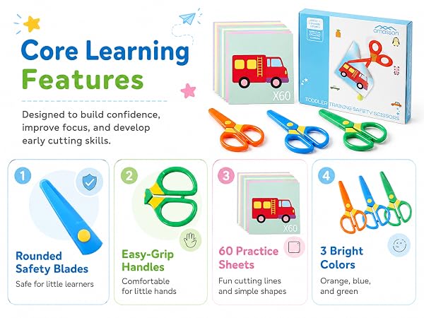 Child-Safe Preschool Training Scissors