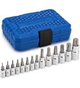 EMENTOL 14PCS Torx Bit Socket Set, CR-V, S2 Steel, 1/4