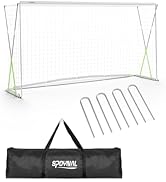 SPOYNAL 12x6 FT Soccer Goal for Backyard Training, Full-Size Portable Soccer Net with Heavy-Duty ...