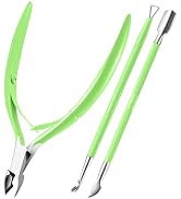 Cuticle Trimmer with Cuticle Pusher, XUNXMAS Cuticle Remover Cutter Nipper Scissor and Triangle C...