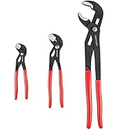 MAXPOWER Water Pump Pliers Set. Plumbing Pliers 3 Pieces Kitbag Set. 7-Inch, 10-Inch and 16-Inch ...