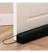Sunolga 36 Inches Waterproof Door Draft Stopper Filled with Glass Beads & Cotton, Removable Machi...