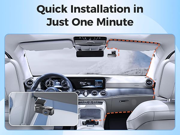 M200 car camera installation method