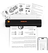 Rongta Thermal Portable Printers Wireless for Travel, Bluetooth Mobile Printer, Inkless Printer f...