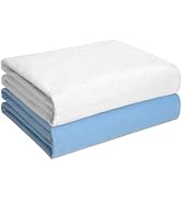 Heavy Absorbency Bed Pad, Washable and Reusable Incontinence Bed Underpads, 34"X52" (2 Pack), Wat...