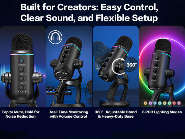 Noise Cancellation USB Mic