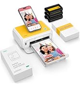 YOTON Photo Printer with 162 Sheets (4"x6") & 3 Ink Ribbon, Support AR Video Printing, WiFi Conne...