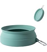 SLSON Spill Proof Dog Water Bowl for Cars,Collapsible No Splash Dog Travel Bowls Integrated Moldi...