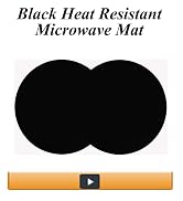 Silicone Microwave Mat 12 Inch, Non Stick Turntable Mat for Kitchen, BPA Free Multi-Purpose Heat ...