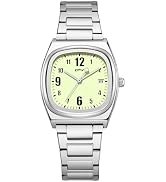 Avaner Women's Square Bracelet Watches: Gold Silver Stainless Steel Strap Analog Quartz Ladies El...