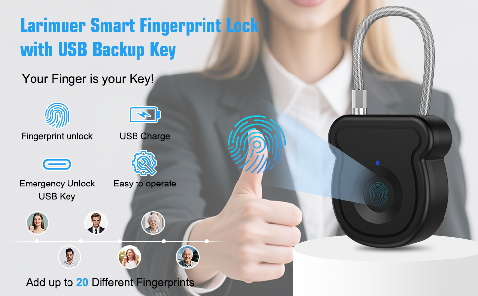 Smart Fingerprint Padlock for Luggage