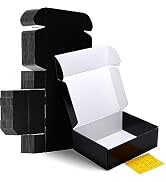 HORLIMER 12x9x4 inches Shipping Boxes Set of 20, Black Medium Corrugated Cardboard Gift Mailer Box
