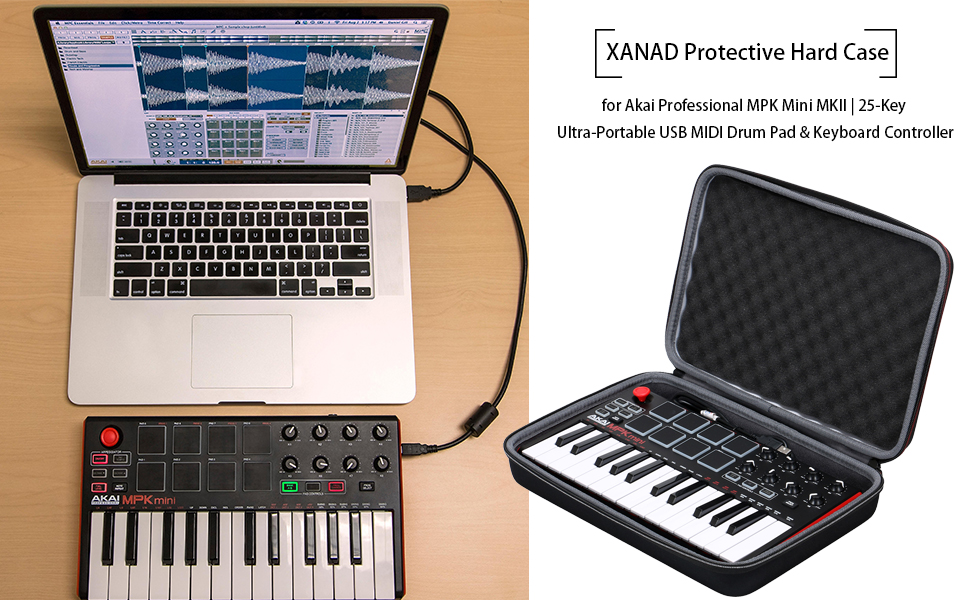 Akai Professional MPK Mini MKII | 25-Key Ultra-Portable USB MIDI Drum Pad & Keyboard Controller