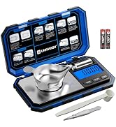 UNIWEIGH Milligram Scale Precision 0.001g/50g | Digital Jewelry Scale for Powder,Gold,Gem,Reloadi...