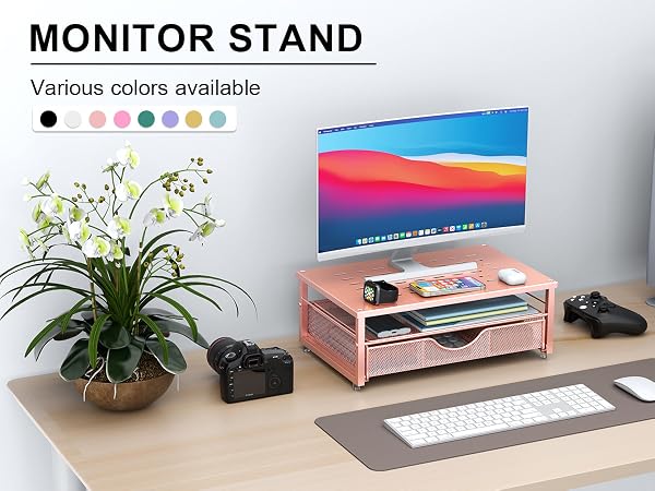 Rose Gold monitor riser