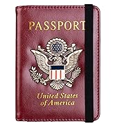 TOURSUIT RFID Passport and Vaccine Card Holder Combo, Travel Document Holder Case Cover, Leather ...