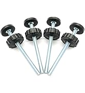 4 Pack 8MM Baby Gate Threaded Spindle Rod, Replacement Hardware Parts Kit for Pet & Dog Pressure ...