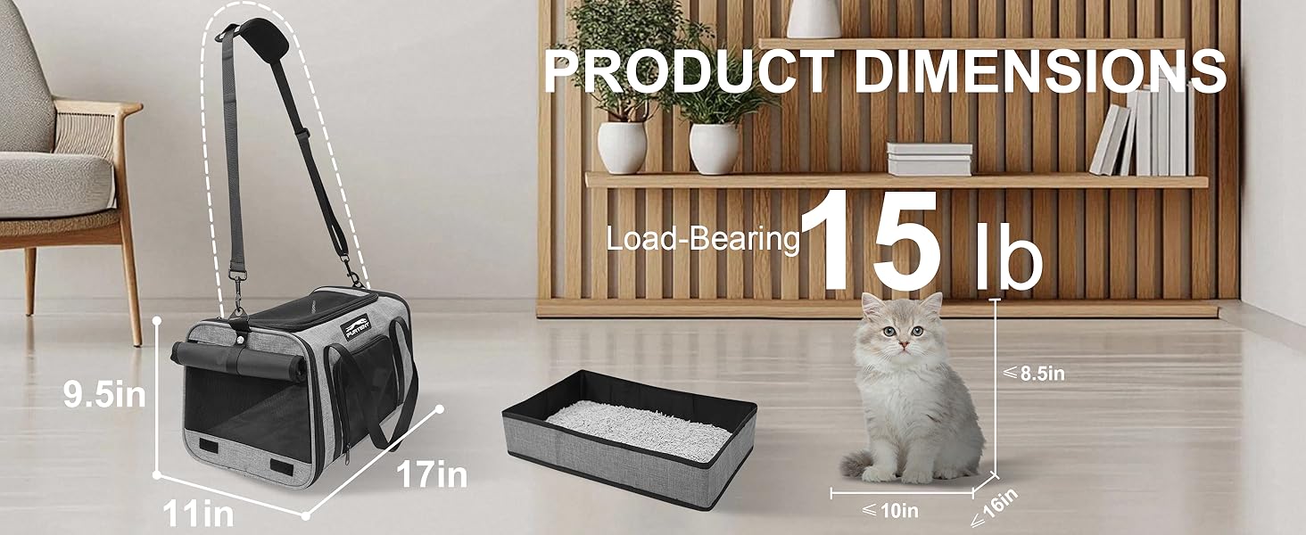 cat carrier grey