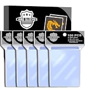 500Ps Clear Card Sleeves for Trading Cards,Top Loaders Fit for MTG and Yugioh Cards,Baseball,Foot...