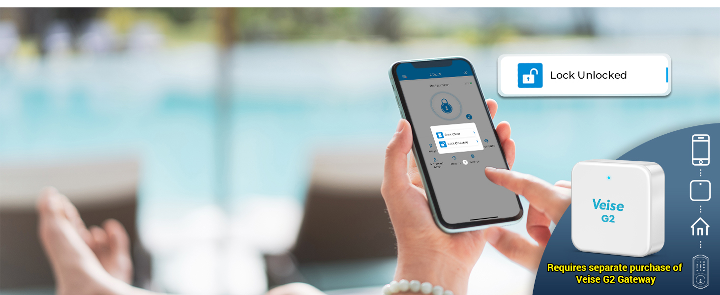 door locks for front door APP remote check lock state