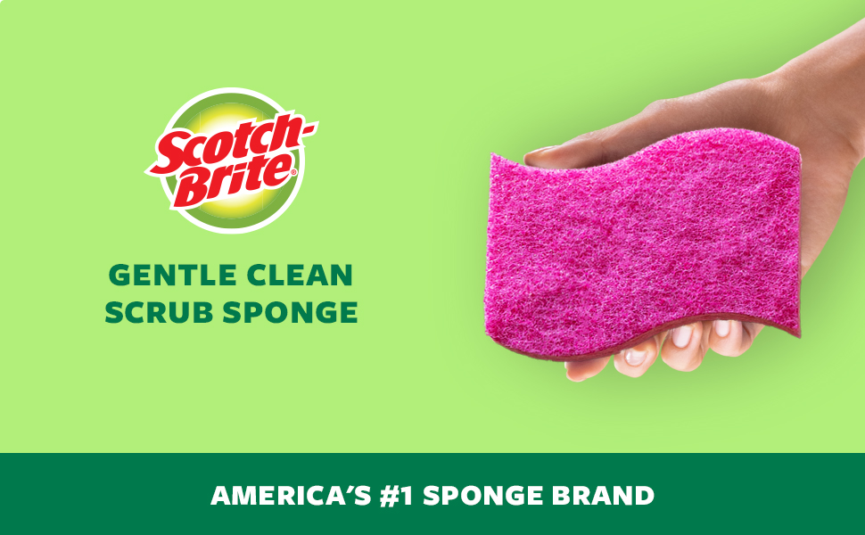 Scotch-Brite Gentle Clean Delicate Scrub Sponges