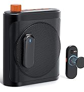 Gicorino Voice Amplifier for Teachers with Wireless Magnetic Microphone, Bluetooth Portable Recha...