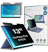 SenseAGE Microsoft Surface Pro 13 inch X/9/8 Magnetic Privacy Screen Protector, Easy On/Off Priva...