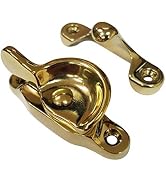 QCAA Forged Brass Sash Lock in Solid Brass, CTC 2", Bright Brass US3, 1 Pack