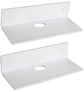 evron Acrylic Floating Shelves for Wall Decor (White, M9)
