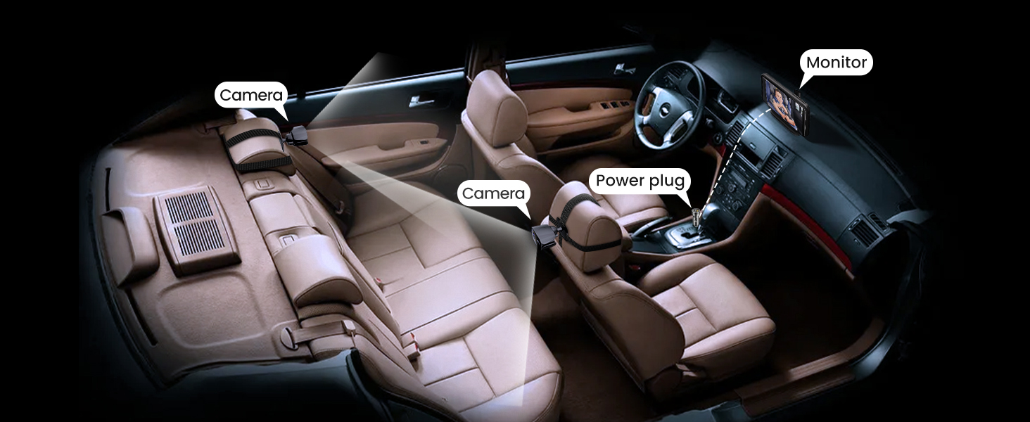 car seat camera for baby rear facing