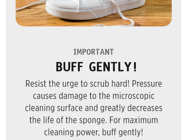 Instant Sneaker Cleaner Sponge, Effective Shoe Cleaning for White Sneakers, Tennis Shoes