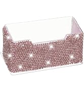 PATIKIL Rhinestone Business Card Holder, Crystal Business Card Holders Bling Business Card Organi...