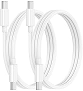 USB C to USB C Cable for MacBook/iPad/Samsung,2 Pack 60W Usbc to Usbc Cord 3 feet,Type Charging C...