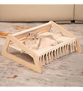 CHEERHOME PETS Cat Hammock Bed with Removable Washable Cover, Pet Couch Sofa for Indoor Cats Elev...