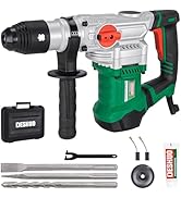 Deshuo 1-1/2" SDS-Max Heavy Duty Rotary Hammer Drill,12.5 Amp 3 Functions Corded Vibration Contro...