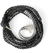 KZ ZS10 PRO in Ear Monitor Earphone Cable, 2Meter Long IEM Cable with Mic, CCZ 4N OFC Braided Twi...