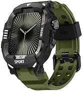 DABAOZA Rugged Case with Band Compatible with Apple Watch 49mm 46mm 45mm 44mm, for iWatch Series ...