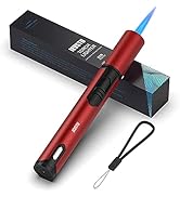 JEVSTU Butane Torch Lighter, 6-inch Refillable Pen Lighter Adjustable Jet Flame Butane Lighter fo...