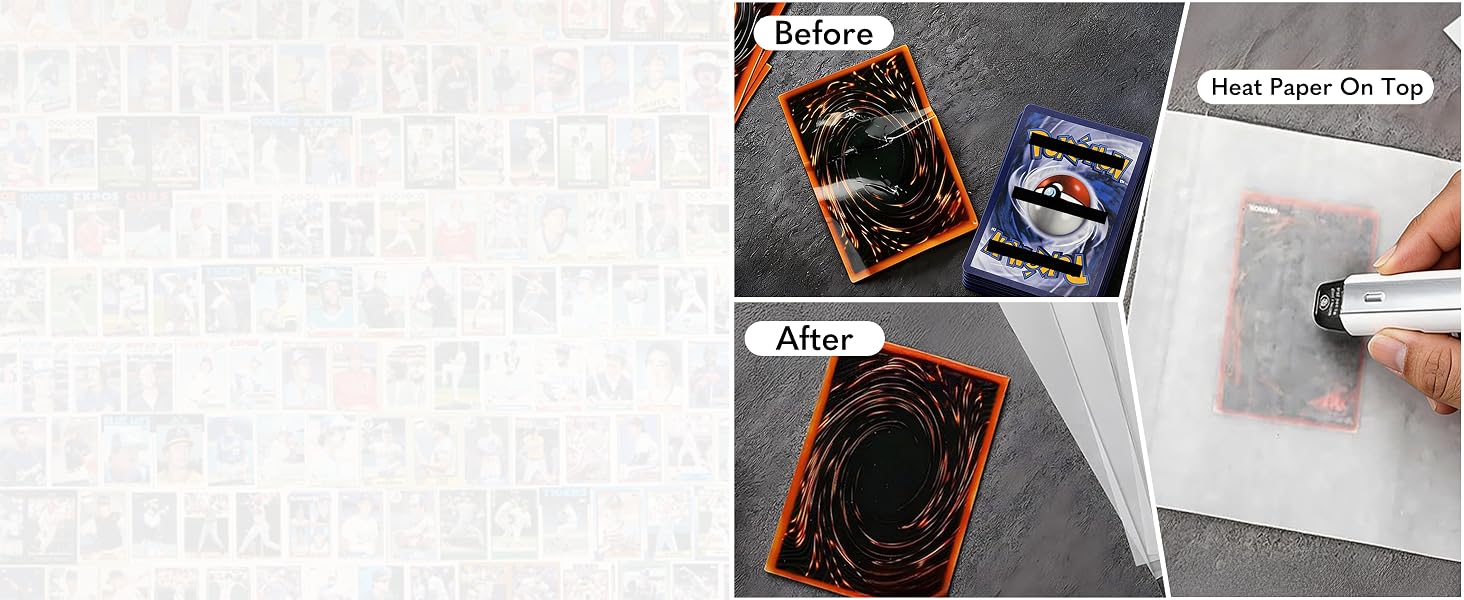 Trading Card Flattening and & Repair
