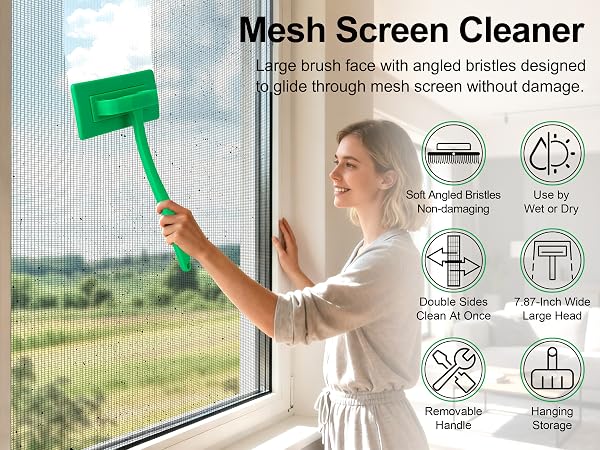 window screen cleaning brush