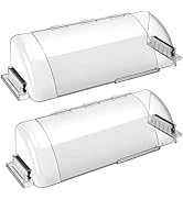 9-15.5 Inch Adjustable Air Vent Deflectors, 2 Pack Clear Magnetic Air & Heat Deflector for Sidewa...