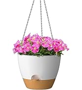 ZMTECH 12 Inch Hanging Planters for Indoor Outdoor Plants, 1 Pack Self Watering Hanging Plant Pot...