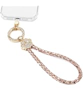 XYZ Crystal Phone Charm, Sparkling Bling Lanyard for Women Girls, Cute Paw Print Wrist Strap for ...