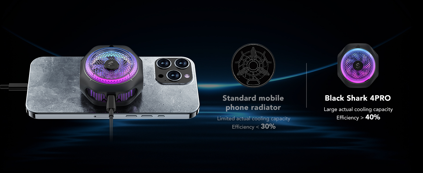 Black Shark Magnetic Cell Phone Cooler 4PRO