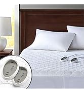 Degrees of Comfort Dual Control Heated Mattress Pad Queen Size | Zone Heating Electric Bed Warmer...