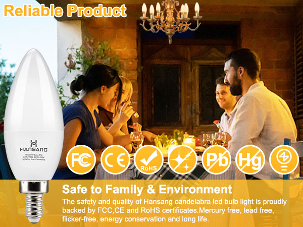 e12 led bulb 2700k