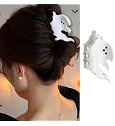1PCS White Ghost Hair Claw Clips Halloween Hair Clips with Cute Design Non-Slips Hair Barrettes f...