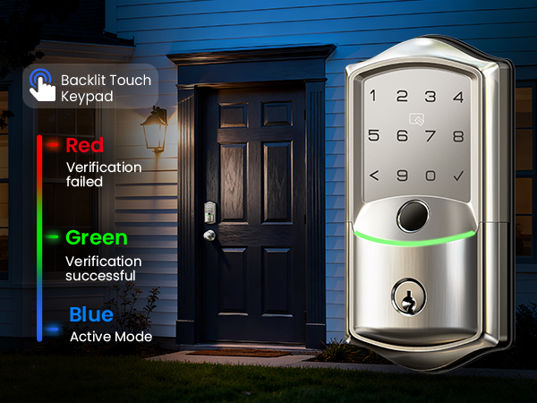 front door lock with keypad