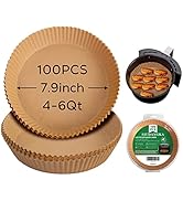 SIUDANGKA Air Fryer Liners for Ninja Air Fryer, 100 Pcs Air fryer Disposable Paper Liner Air Frye...